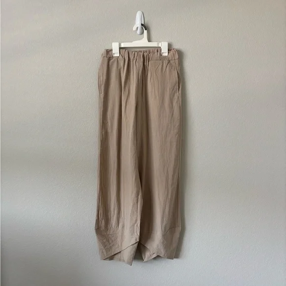 Tan Linen Pants - Picture 2 of 7